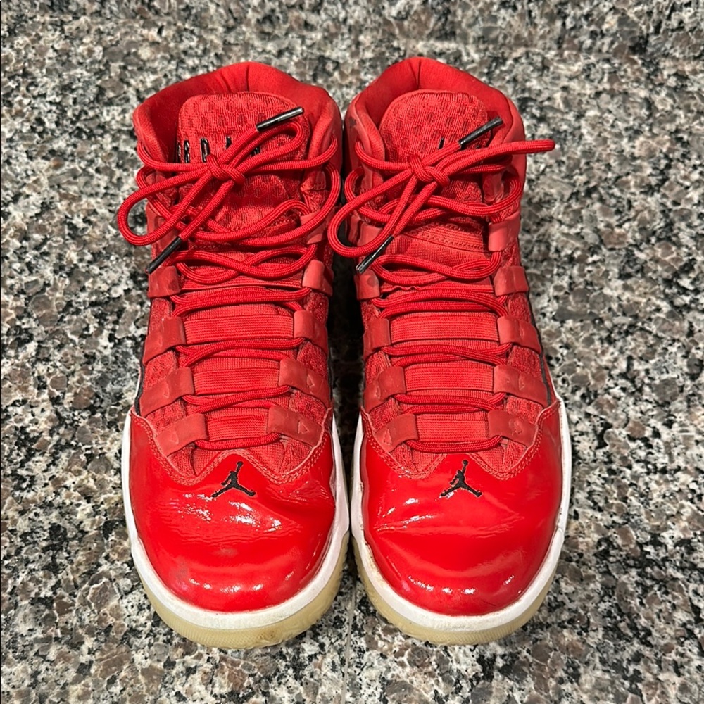 Nike Red Max Aura Air Jordan Sneakers